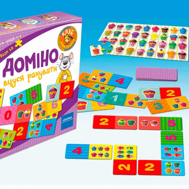 Настольные игры - Настольная игра Домино Учусь считать Granna (82500)#2