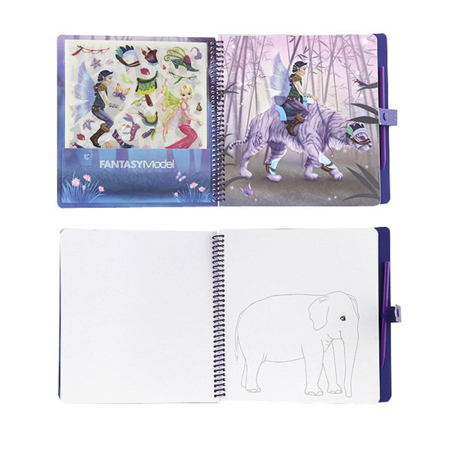 Товари для малювання - Дитяча книга для розфарбовування Фантастичні друзі TOP Model Fentesy (048061)#2