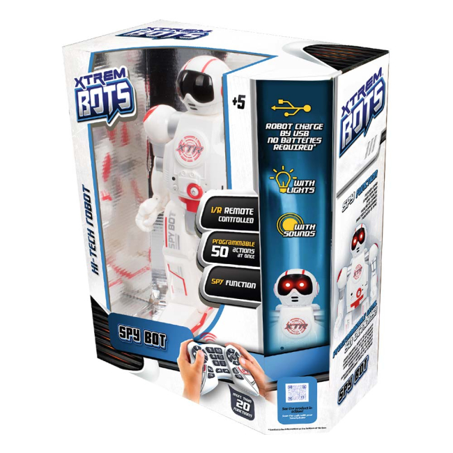 Роботи - Інтерактивна іграшка Blue rocket Робот-шпигун (XT30038)#4