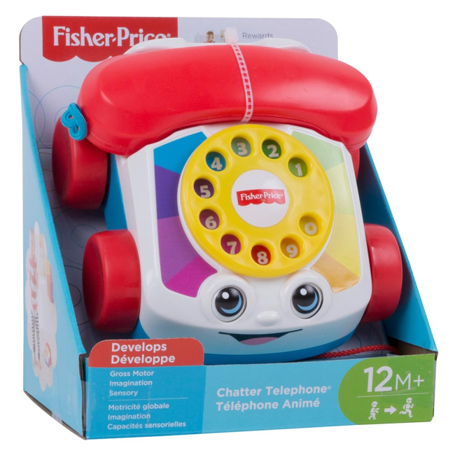 Розвивальні іграшки - Іграшка на колесах Веселий телефон Fisher-Price (FGW66)#3