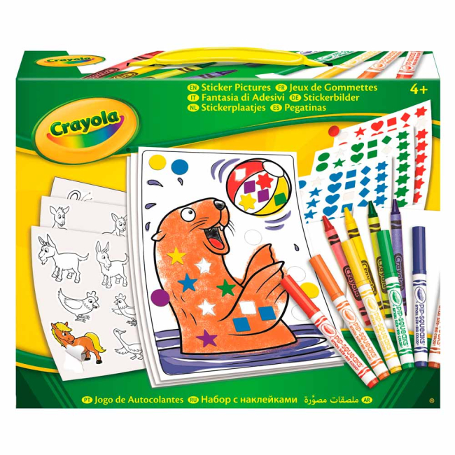 Товари для малювання - Набір картинок з наклейками Crayola (04-6801)#2