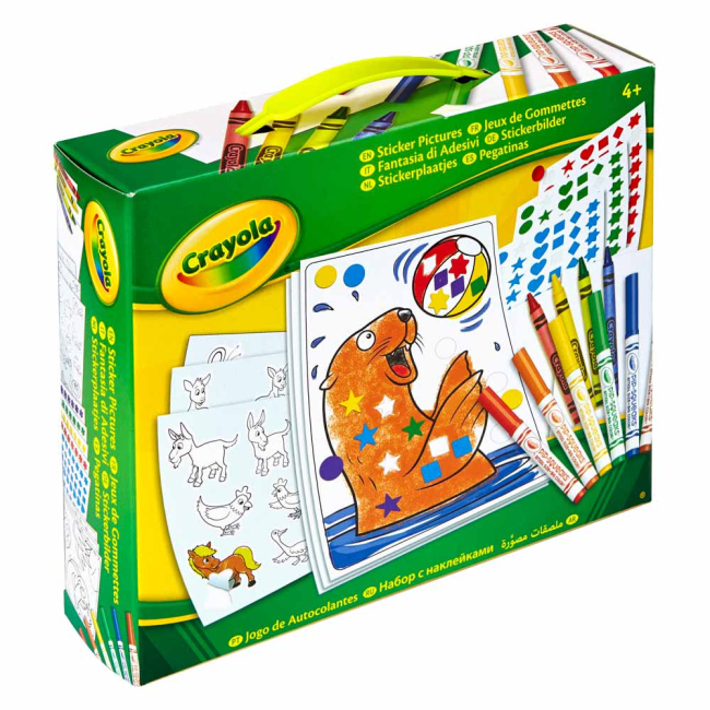 Товари для малювання - Набір картинок з наклейками Crayola (04-6801)#3