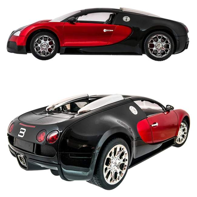 Радиоуправляемые модели - Автомодель MZ Bugatti Veyron на радиоуправлении 1:10 красно-черная (2050/2050-12050/2050-1)#3