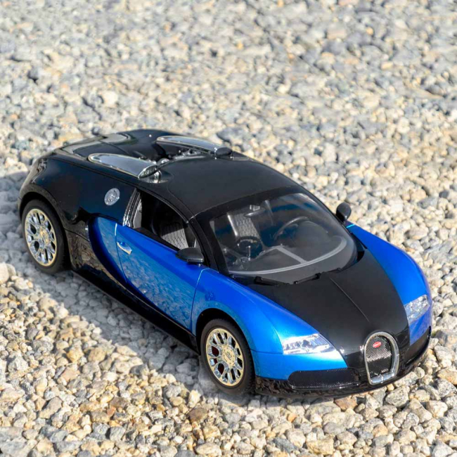 Радиоуправляемые модели - Автомодель MZ Bugatti Veyron на радиоуправлении 1:10 черно-синяя (2050/2050-22050/2050-2)#3