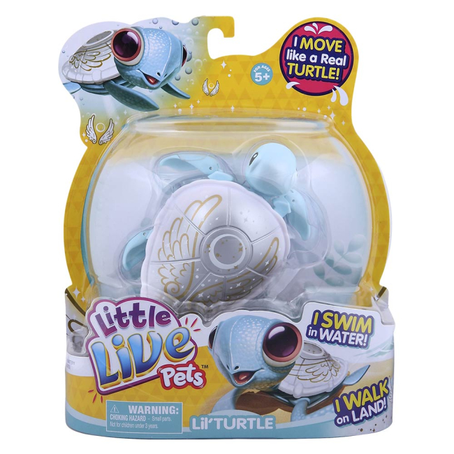 Фигурки животных - Интерактивная игрушка Little Live Pets Черепашка Жемчужинка (28252)#3