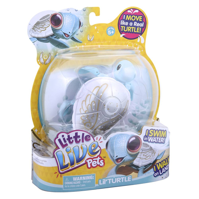 Фигурки животных - Интерактивная игрушка Little Live Pets Черепашка Жемчужинка (28252)#4