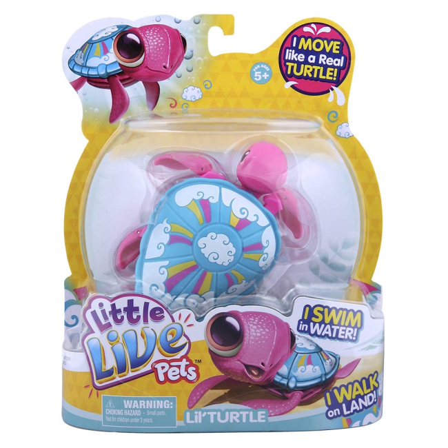 Фігурки тварин - Інтерактивна іграшка Little Live Pets Черепашка Сонячне сяйво (28254)#3