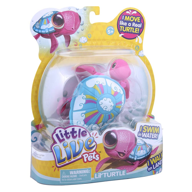 Фігурки тварин - Інтерактивна іграшка Little Live Pets Черепашка Сонячне сяйво (28254)#4