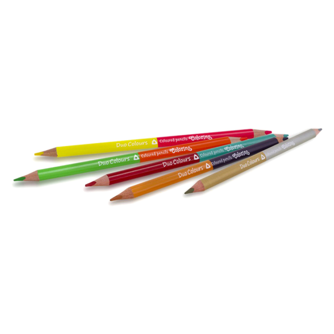 Канцтовари - Олівці кольорові трикутні Colorino двосторонні 24 шт і 48 кольору (51705PTR)#2