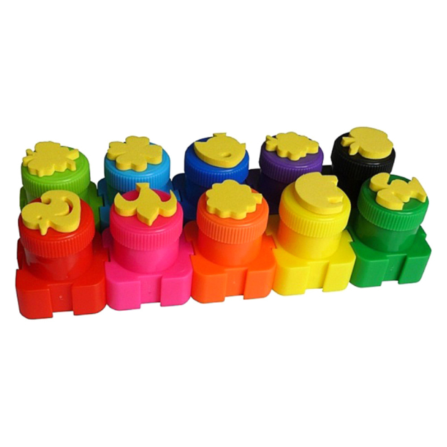 Канцтовары - Краски пальчиковые Colorino со штампом 10 цветов (18395PTR/1)#3