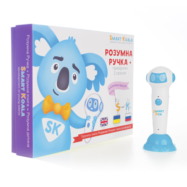Обучающие игрушки - Набор Интерактивная ручка и книжка 200 первых слов Smart Koala (SKS001BW)#2
