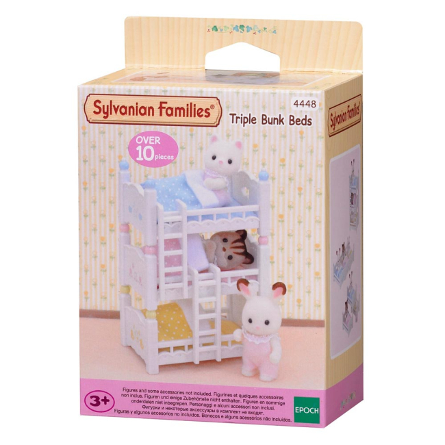 Аксесуари для фігурок - Ігровий набір Триповерхова ліжко Sylvanian Families (4448)#2