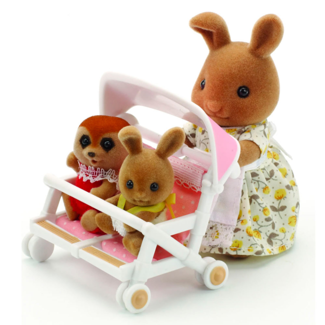 Аксессуары для фигурок - Игровой набор Детская коляска для двойни Sylvanian Families (4533)#2