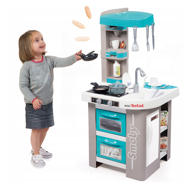 Детские кухни и бытовая техника - Интерактивная кухня Тефаль Студио с эффектом кипения и аксессуарами SMOBY (311023)#3