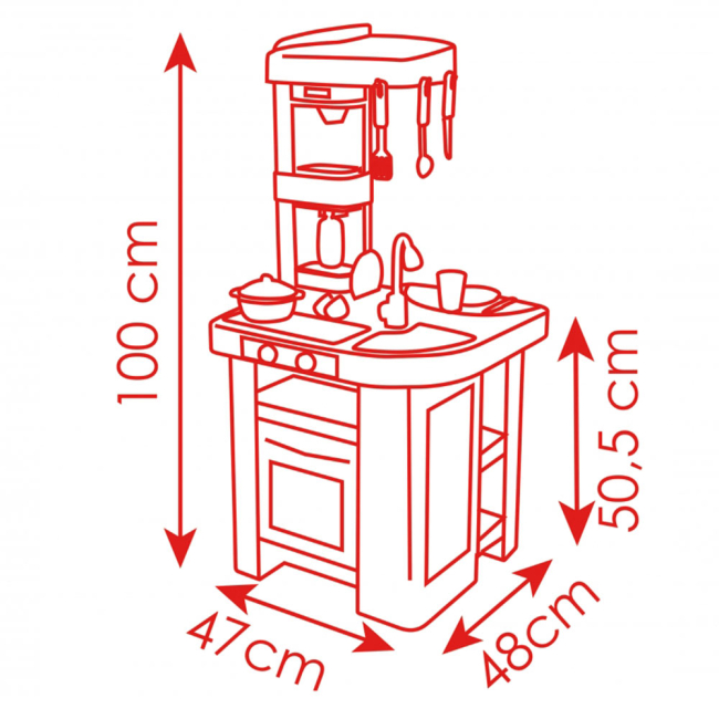 Детские кухни и бытовая техника - Интерактивная кухня Тефаль Студио с эффектом кипения и аксессуарами SMOBY (311023)#5