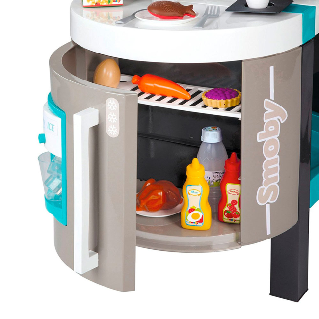 Детские кухни и бытовая техника - Игрушечная кухня Smoby Tefal интерактивная голубая (311206)#4