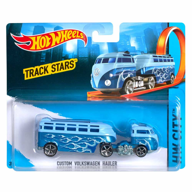 Автотреки - Грузовик-трейлер Custom Volkswagen Hauler blue Hot Wheels (BFM60/CGJ45)#2