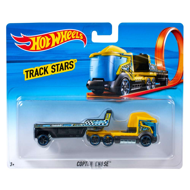 Автотреки - Машинка Hot Wheels Грузовик-трейлер Racing convoy (BFM60/BGK21)#2