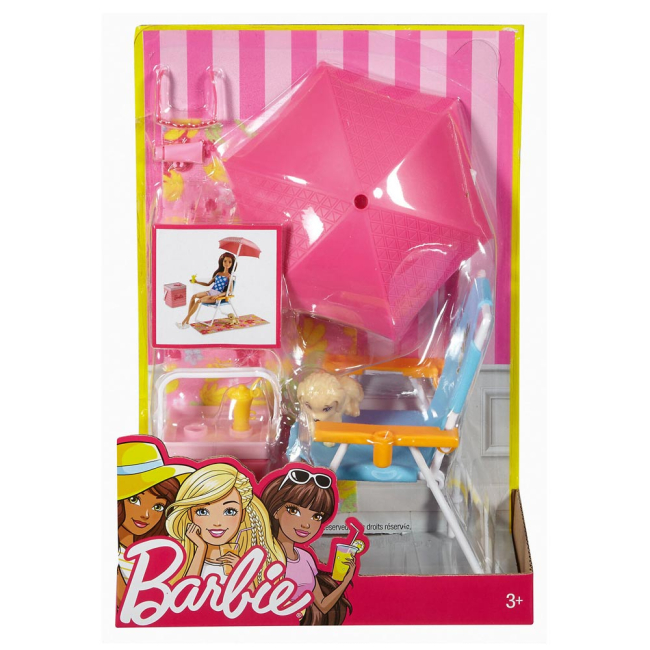 Мебель и домики - Набор мебели для отдыха Barbie шезлонг (DXB69/DVX49)#2