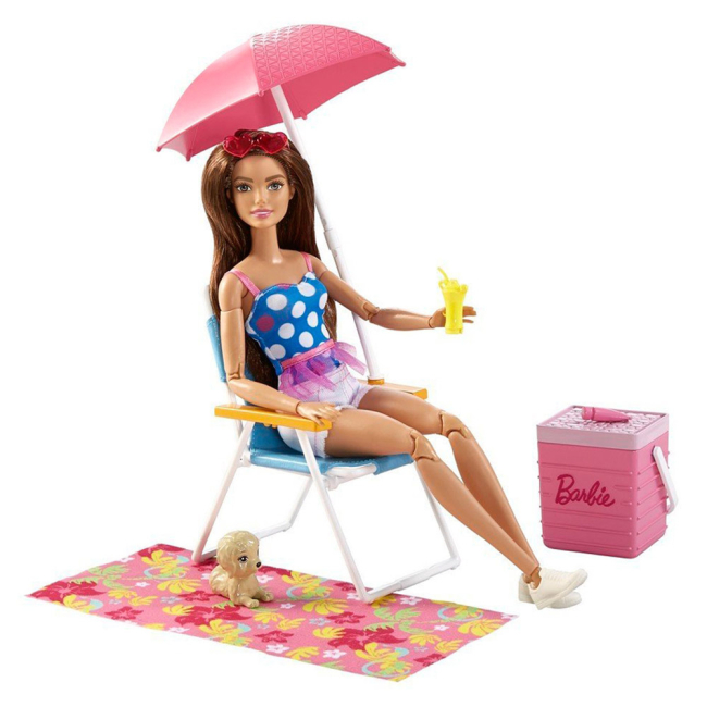 Мебель и домики - Набор мебели для отдыха Barbie шезлонг (DXB69/DVX49)#3