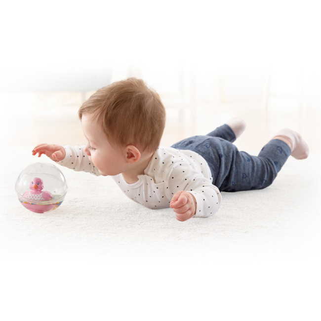 Игрушки для ванны - Игрушка для ванны Fisher-Price Утенок в шаре розовый (DVH21/DRD82)#4