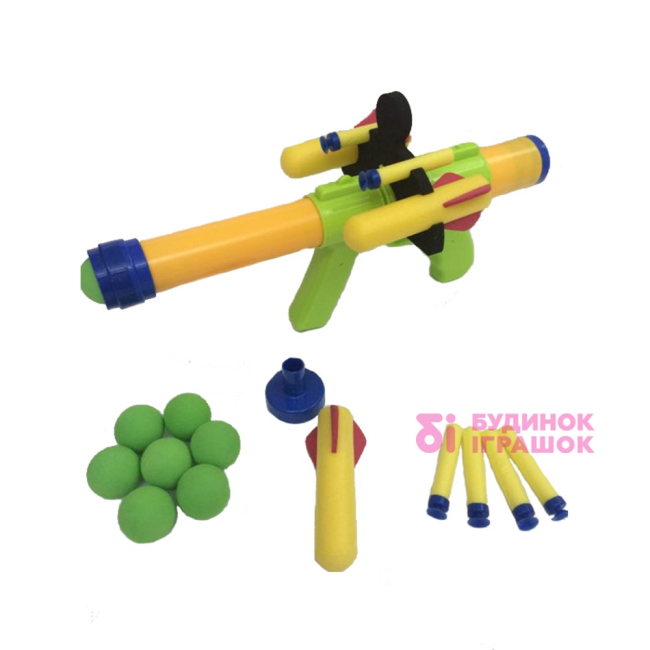 Помповое оружие - Игровой набор автомат и мягкие шарики DEEX 6 и 8 шт (DSG12716)#2