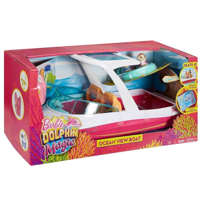 Транспорт і улюбленці - Ігровий набір Катер Barbie Магія дельфінів (FBD82)#2
