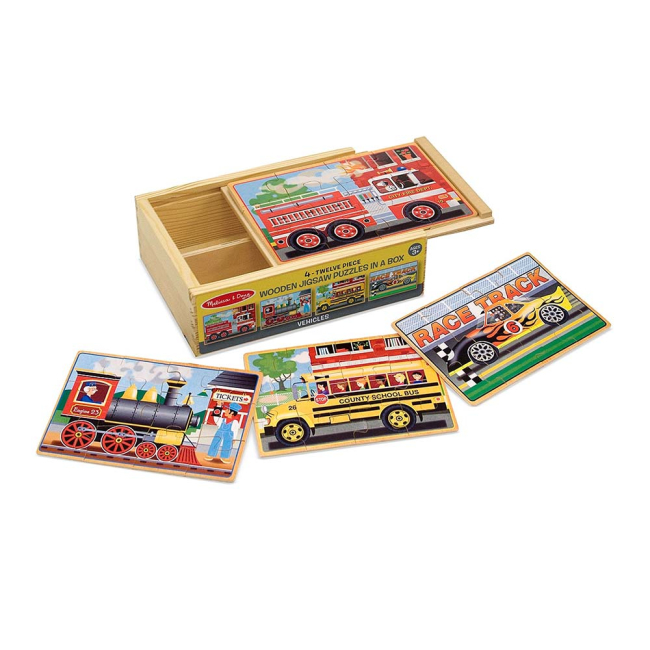 Пазли - Набір з 4-х пазлів Melissa & Doug Машинки (MD13794)#2