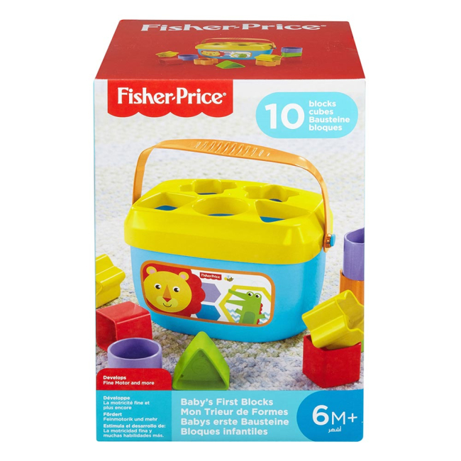 Развивающие игрушки - Сортер Fisher-Price Ведерко с кубиками Яркое (FFC84)#3