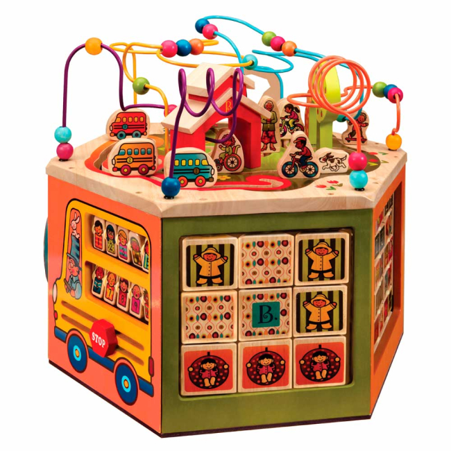 Розвивальні іграшки - Розвивальний мега-центр Battat Знайкін дерев'яний (BX1105FZ)#2