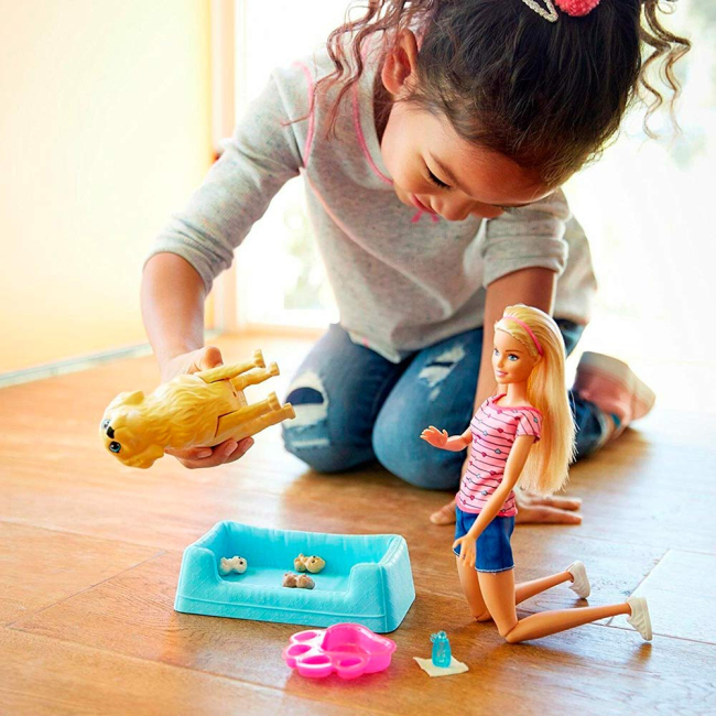 Ляльки - Набір Barbie Новонароджені цуценята(FBN17)#5