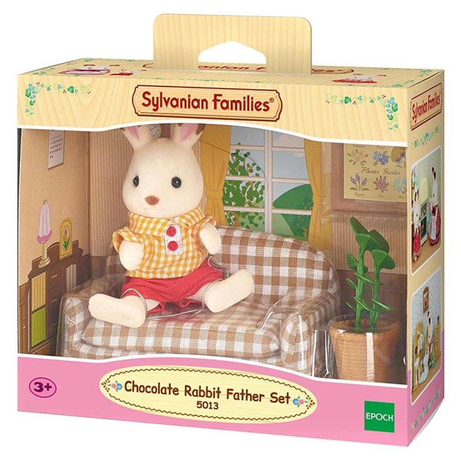Фигурки животных - Игровой набор Шоколадный Кролик-папа на диване Sylvanian Families (5013)#2