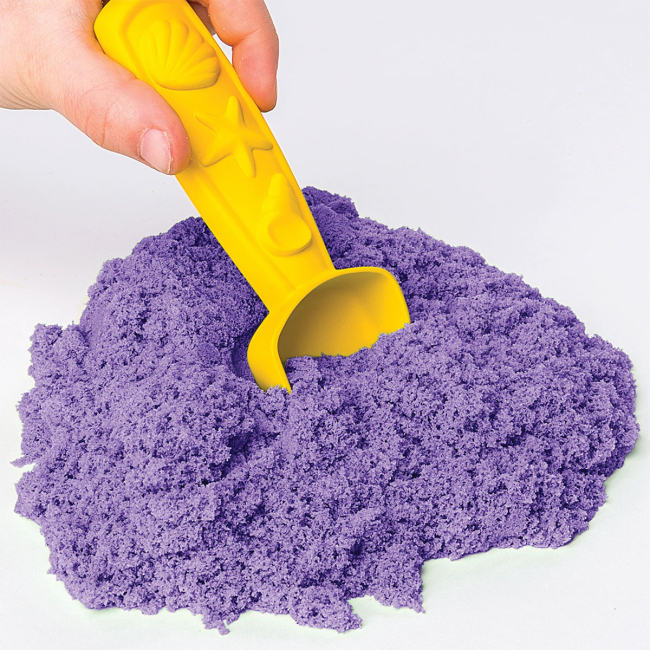 Антистресс игрушки - Набор кинетического песка Kinetic Sand Замок из песка фиолетовый 454 г (71402P)#4