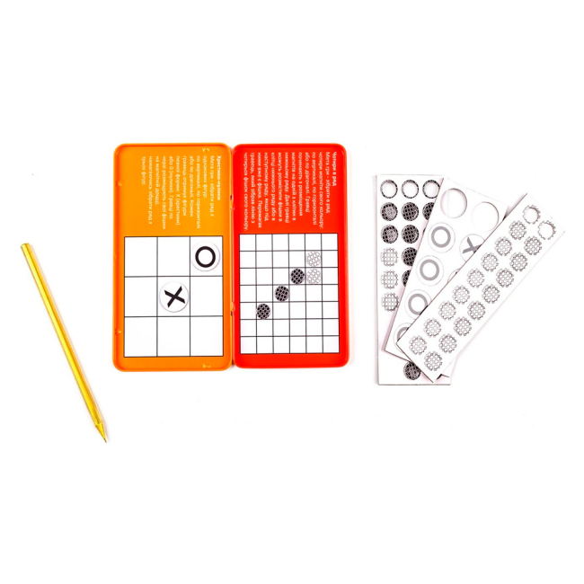 Настольные игры - Настольная игра JoyBand Крестики-нолики 4 × 4 мини (018)#2