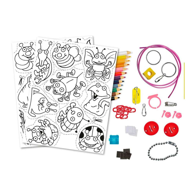 Набори для творчості - Набір для створення брелків Shrinkles Жучки (WZ009)#2