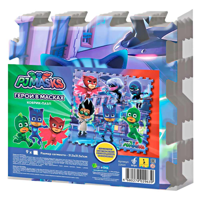 Пазли - Килимок-пазл PJ Masks 9 сегментів (32920)#2