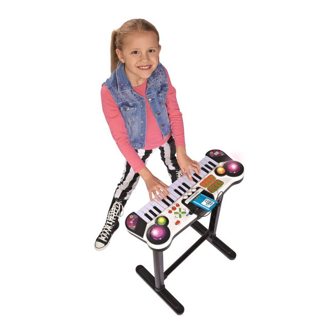 Музыкальные инструменты - Игрушечный синтезатор Simba с разъемом 3.5 мм 31 клавиша 67 см (6832609)#4
