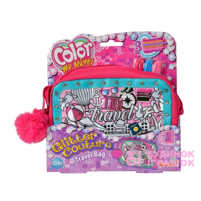 Набори для творчості - Сумочка Кутюр Подорож з помпоном 3 маркери Color Me Mine 18х15 см (6374182)#3