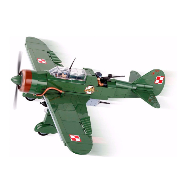 Конструктори з унікальними деталями - Конструктор Літак PZL Карась P-23B COBI Друга Світова Війна 280 деталей (COBI-5522)#2