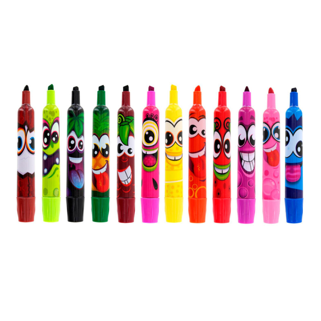 Канцтовары - Набор маркеров Scentos Штрих 12 цветов (40641)#2