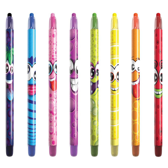 Канцтовари - Набір ароматних воскових олівців для малювання Веселка 8 кольорів (41102)#2