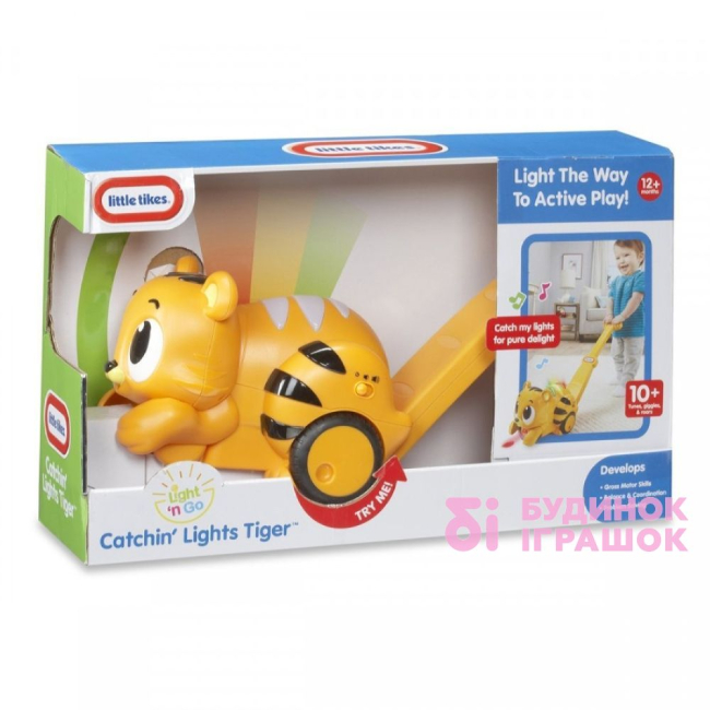 Машинки для малышей - Развивающая игрушка каталка со звуком и светом Догони огонек Тигренок Little Tikes (640926)#2