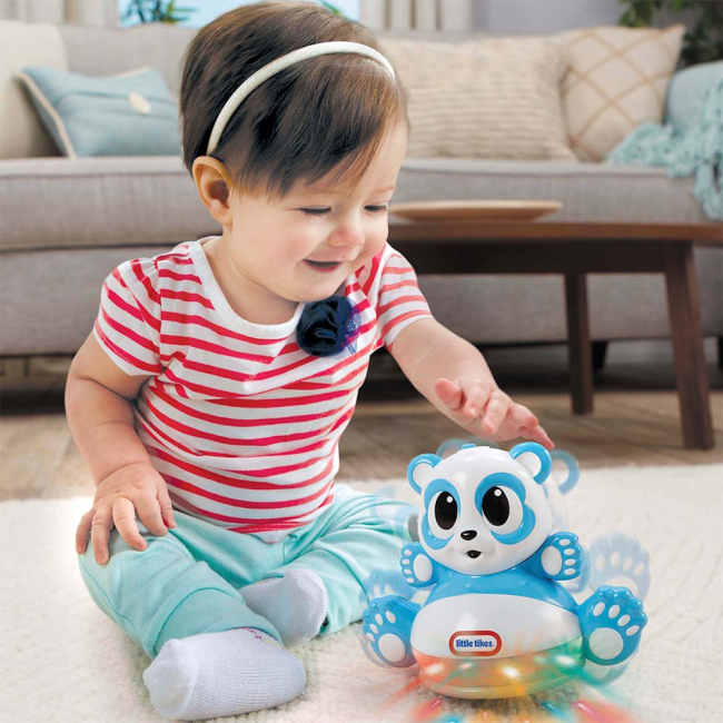 Развивающие игрушки - Неваляшка Little Tikes Догони огонек Панда с эффектами (641442)#3