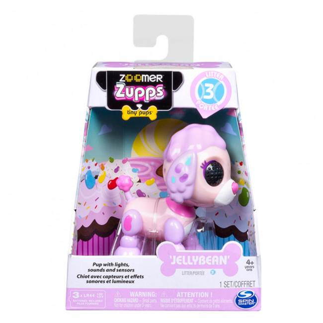 Фігурки тварин - Інтерактивна іграшка Zoomer Zupps Щеня пуделя Джеллібін (SM14424/1544)#3