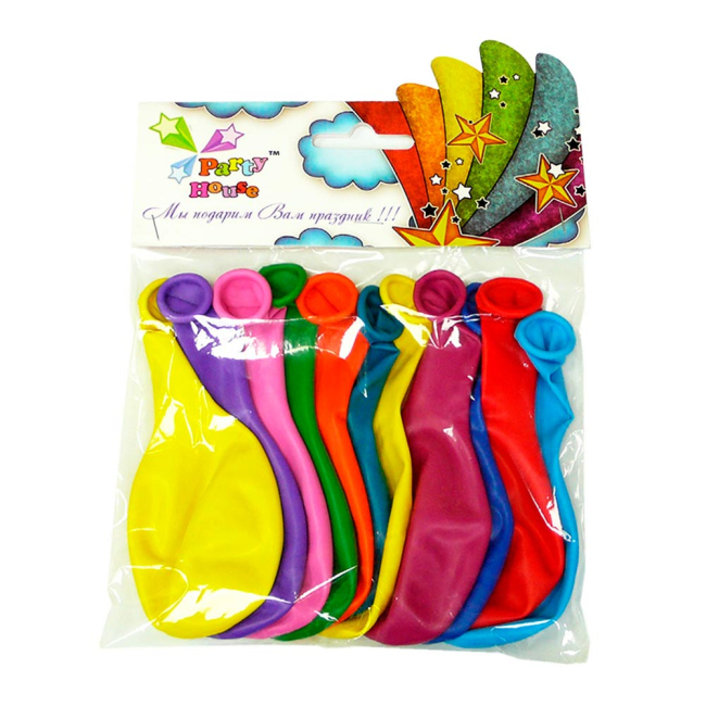 Аксесуари для свят - Набір кульок Party House пастель асорті 25 см 11 шт (8025548910057)#2