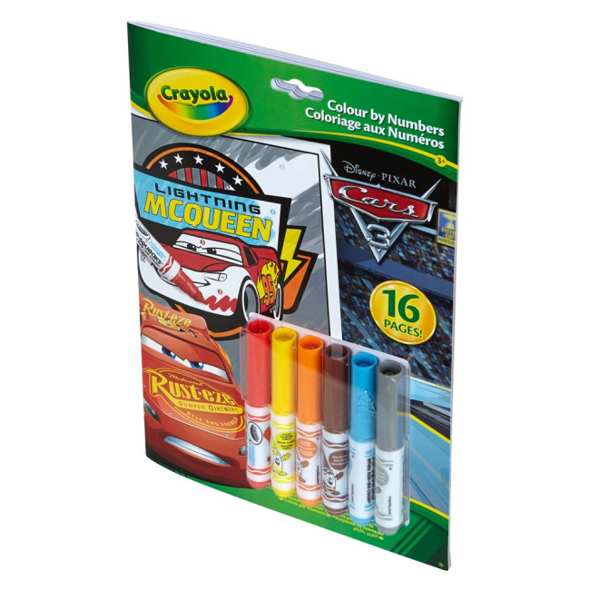 Канцтовары - Набор фломастеров Crayola Тачки три 6 шт (04-0289)#2