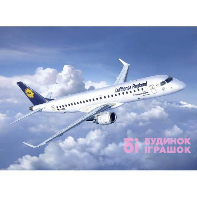 3D-пазли - Збірна модель Літак Embraer 190 Lufthansa1 144 Revell (3937)#3