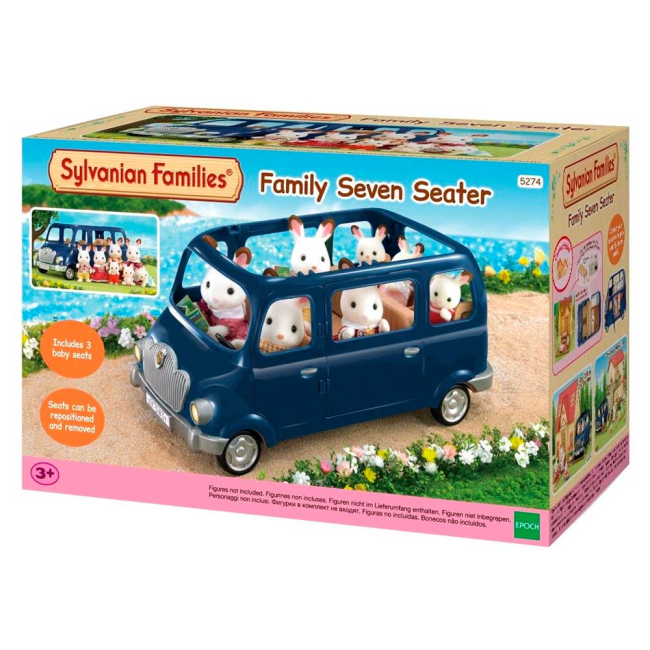 Фигурки животных - Игровой набор Автомобиль семиместный синий Sylvanian Families (5274)#5