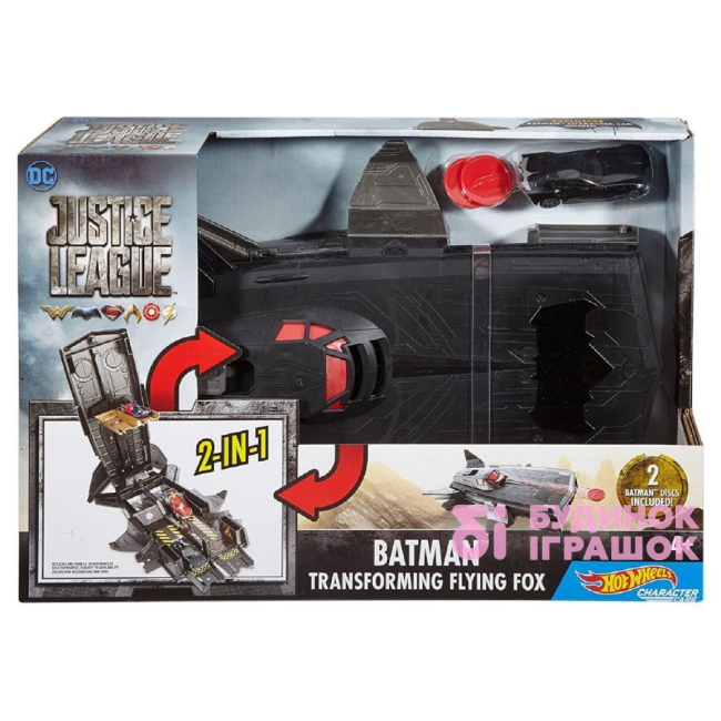 Автотреки - Игровой набор Бет-самолет с авиапушек 2 в 1 Hot Wheels (FCF34)#2