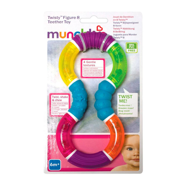 Брязкальця, прорізувачі - Прорізувач Munchkin Twisty figure 8 (1132001)#2